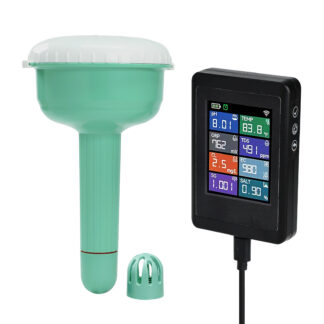 8-in-1 Smart WiFi Water Quality Meter (pH, Temperature, TDS, Conductivity, Salinity, Chlorine, Specific Gravity, and ORP)